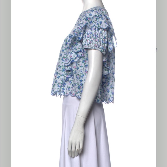 Love Shack Fancy Nelson floral lace top - Picture 2 of 16